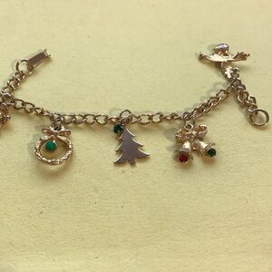 Christmas charm bracelet 6”*
